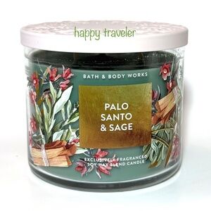 PALO SANTO & SAGE 3 Wick Candle